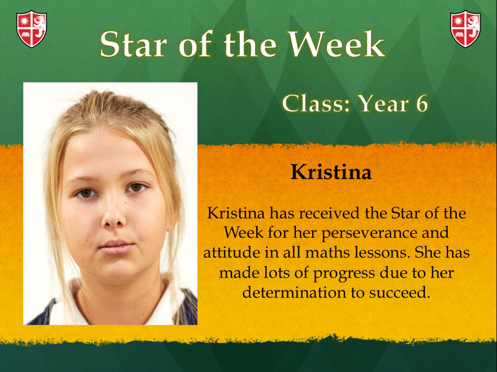 star of the week 1