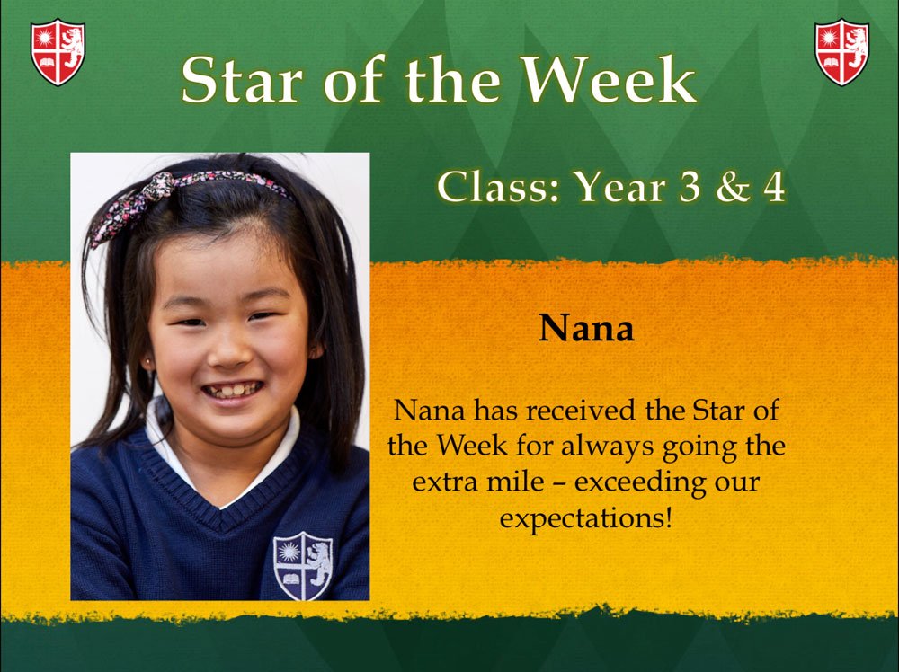 star of the week 1