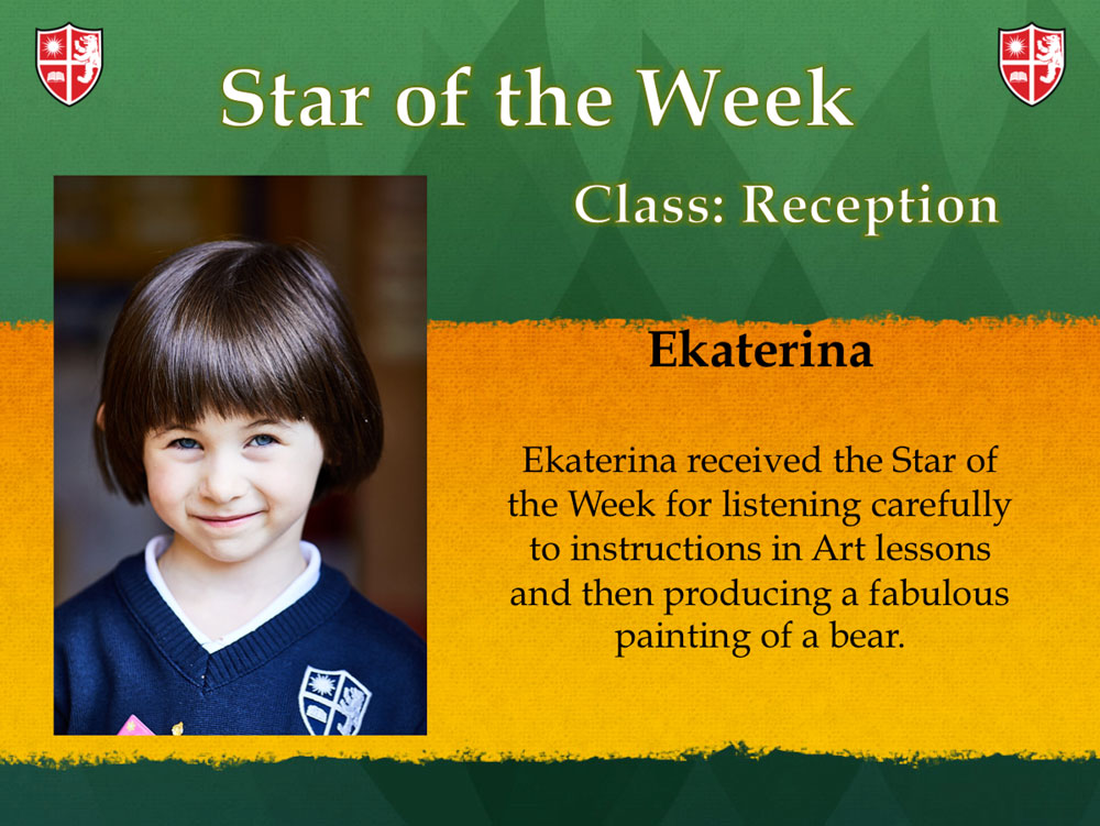 star of the week 1